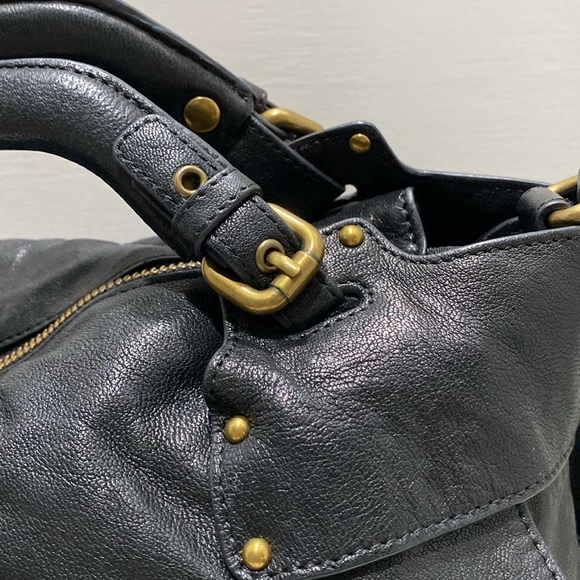 KOOBA “Hailey” Black Leather Satchel/ Shoulder Bag - Picture 4 of 14